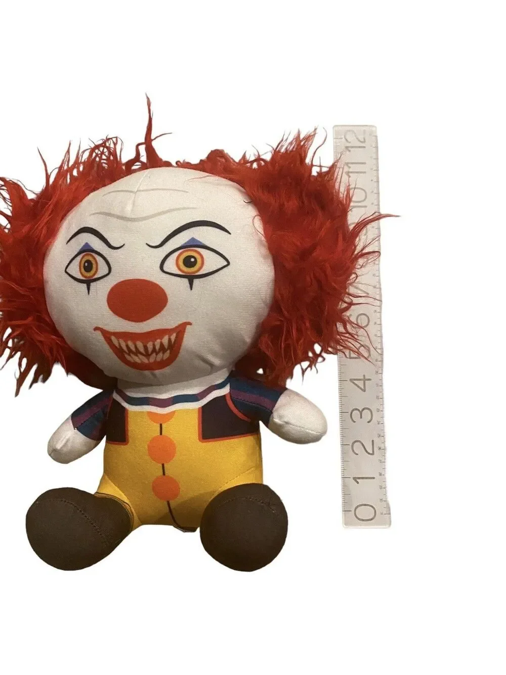 Toy Factory IT The Movie Horror Pennywise Clown Plush Doll 10'' BIG HEAD